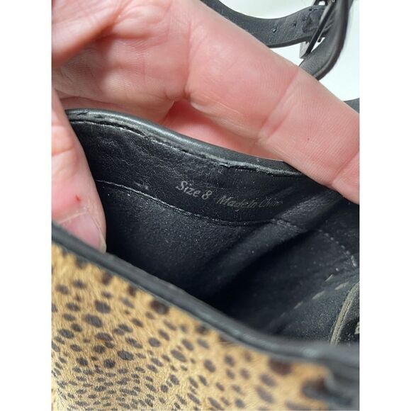 🔴 Dolce Vita Halima Leopard-print calf hair pump with peep toe size 8 - Picture 11 of 16